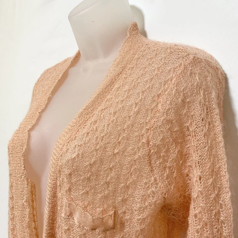 Vintage 90s Victoria's Secrets Angels Sheer Knit Cadigan XS/S